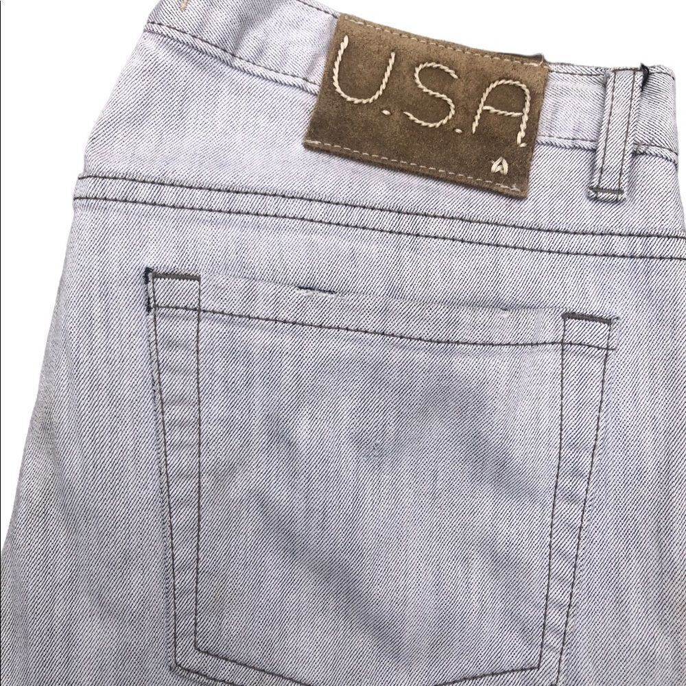 RARE John Varvatos Designer Jeans Size 34 White/Gray - Picture 7 of 13
